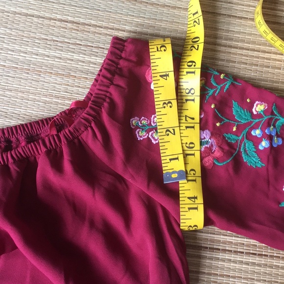 BLUEH CIEL EMBROIDERED Women’s Blouse Size S - Picture 11 of 16